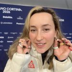 USA Luger Sophia Kirkby is ‘Pin Trading Queen’ of Winter Olympics